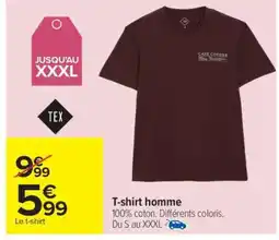 Carrefour T-shirt homme offre
