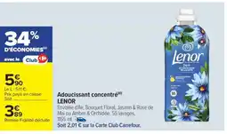 Carrefour Adoucissant concentré LENOR offre