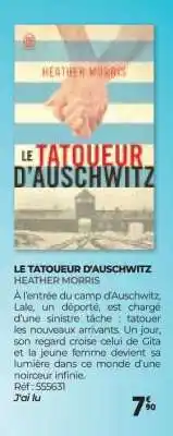 Auchan LE TATOUEUR D’AUSCHWITZ offre