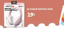 Auchan LE CASQUE SPECTRA ROSE offre