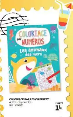 Auchan COLORIAGE PAR LES CHIFFRES offre