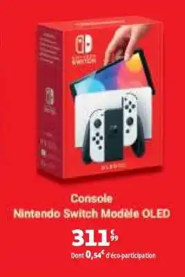Auchan Console Nintendo Switch Modèle OLED offre