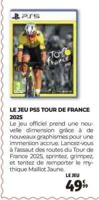 Auchan LE JEU PS5 TOUR DE FRANCE 2025 offre