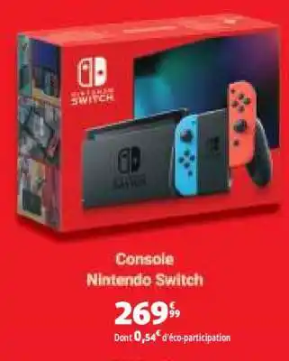 Auchan Console Nintendo Switch offre