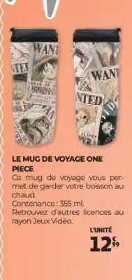 Auchan LE MUG DE VOYAGE ONE PIECE offre