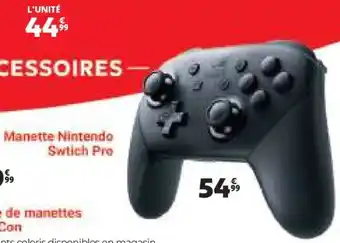Auchan Manette Nintendo Switch Pro offre