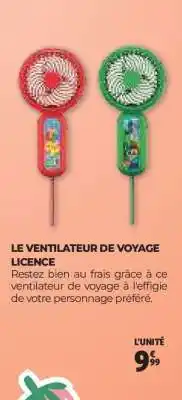 Auchan LE VENTILATEUR DE VOYAGE LICENCE offre