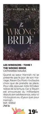 Auchan LES WINDSORS - TOME 1 THE WRONG BRIDE offre