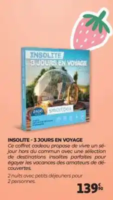 Auchan INSOLITE - 3 JOURS EN VOYAGE offre
