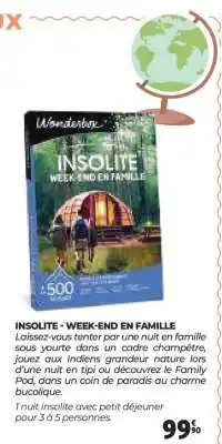 Auchan INSOLITE - WEEK-END EN FAMILLE offre