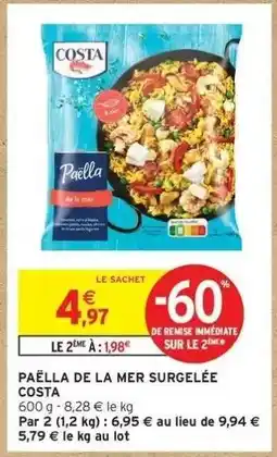 Intermarché PAËLLA DE LA MER SURGELÉE “COSTA” offre