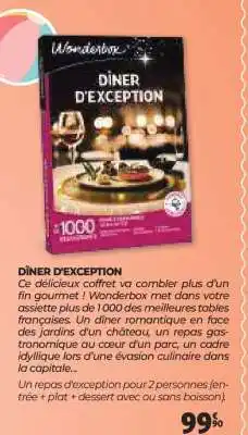 Auchan DÎNER D'EXCEPTION offre