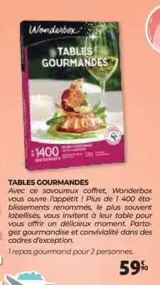 Auchan TABLES GOURMANDES offre
