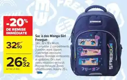 Carrefour Sac à dos Manga Girl Freegun offre