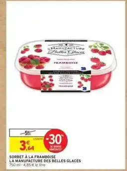 Intermarché SORBET À LA FRAMBOISE offre