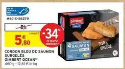 Intermarché CORDON BLEU DE SAUMON SURGELÉS offre