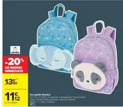 Carrefour Sac goûter Doudou offre
