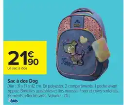 Carrefour Sac à dos Dog offre