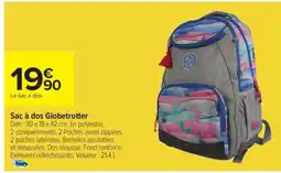 Carrefour Sac à dos Globetrotter offre