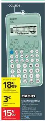 Carrefour Calculatrice scientifique offre