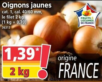 Norma Oignons jaunes offre