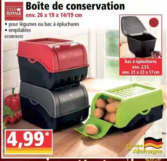 Norma Boîte de conservation offre