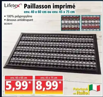 Norma Paillasson imprimé offre