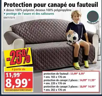 Norma Protection pour canapé ou fauteuil offre