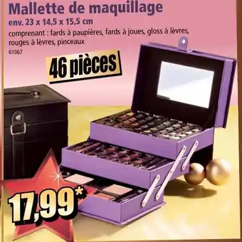 Norma Mallette de maquillage offre