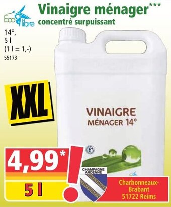 Norma Vinaigre ménager offre