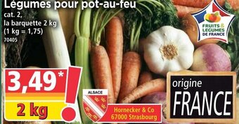 Norma Légumes pour pot--au-feu offre