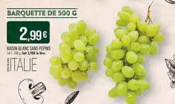 Match Raisin blanc sans pépins offre