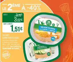 Match CARREFOUR CLASSIC Salades offre