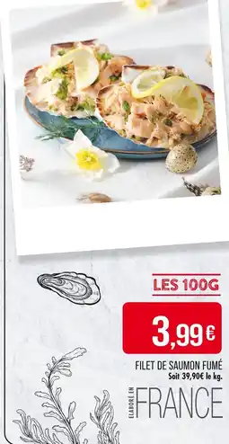 Match Filet de saumon fumé offre
