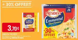 Match PRESIDENT Emmental offre