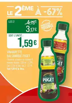 Match PUGET Vinaigrette balsamique offre