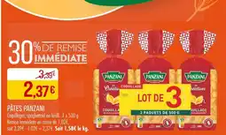 Match PANZANI Pâtes offre