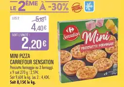 Match CARREFOUR SENSATION Mini Pizza offre