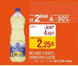 Match CARREFOUR CLASSIC Mélange 4 huiles offre