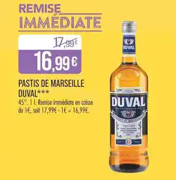 Match DUVAL Pastis de marseille offre