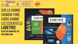 Match LABEYRIE LE 2ÈME À - 60% SUR LA GAMME SAUMON FUMÉ (HORS GAMME LES ESSENTIELS) LABEYRIE offre