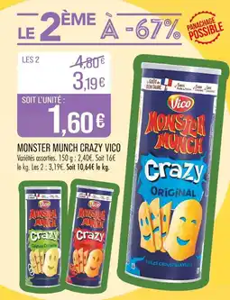 Match VICO Monster Munch Crazy Vico offre
