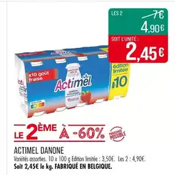 Match DANONE Actimel offre