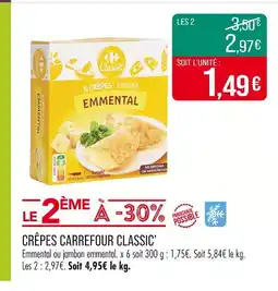 Match CARREFOUR CLASSIC’ Crêpes offre
