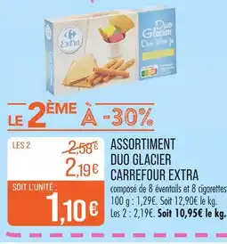 Match CARREFOUR EXTRA Assortiment Duo Glacier offre