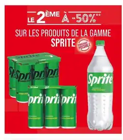 Match SPRITE Le 2ème à -50% sur la Gamme SPRITE offre