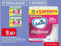 Match LOTUS Papier toilette Moltonel offre