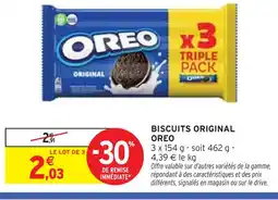 Intermarché OREO Biscuits Original offre