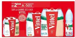 Match Le 2ème à -50% sur la gamme des eaux Vittel offre