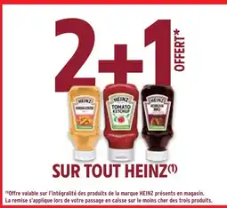 Intermarché Heinz 2+1 offert sur tout heinz offre